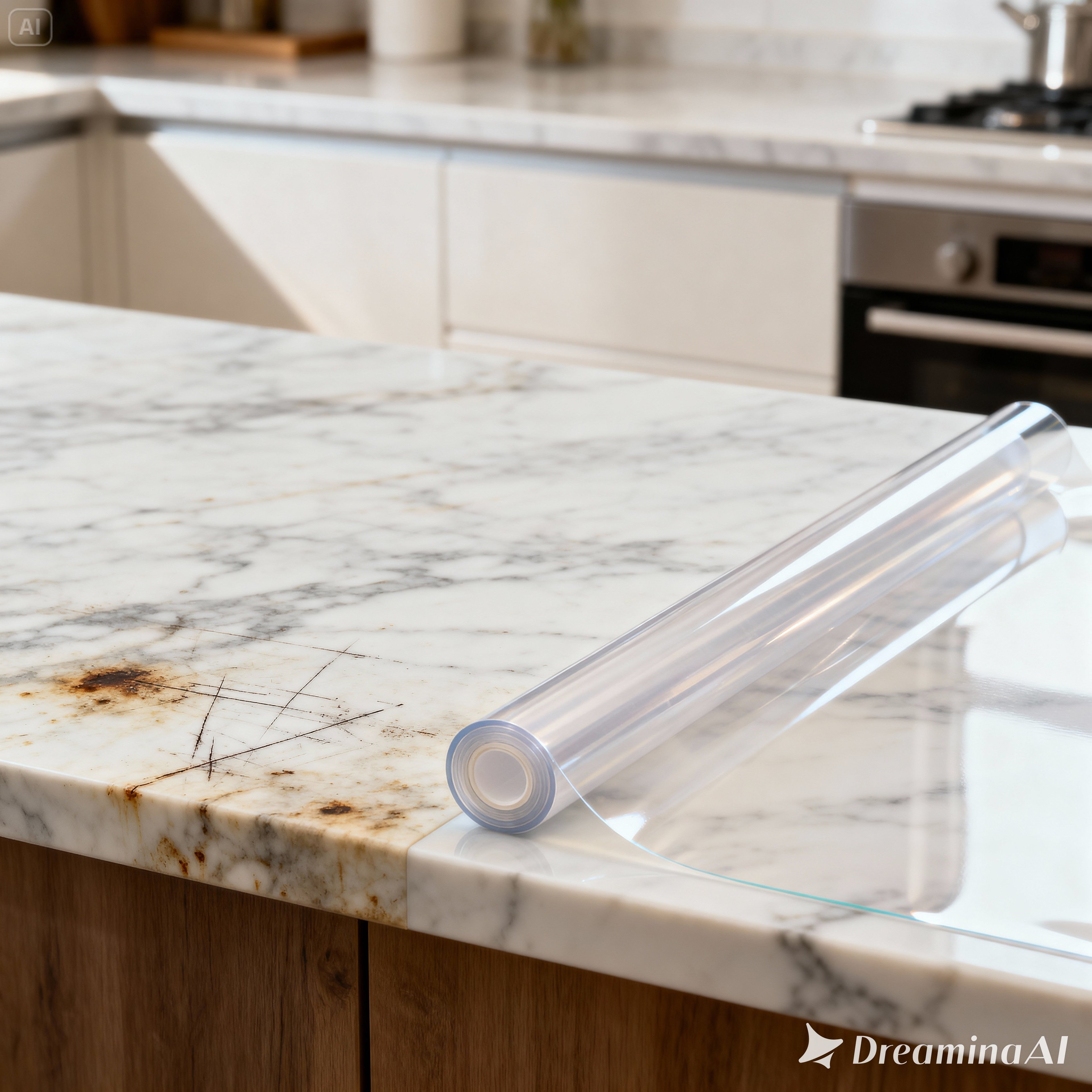 Film Transparent de Protection – Meuble & Marbre